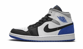 Air Jordan 1 Mid SE "Game Royal Black Toe" Weekend Casual Slim Form