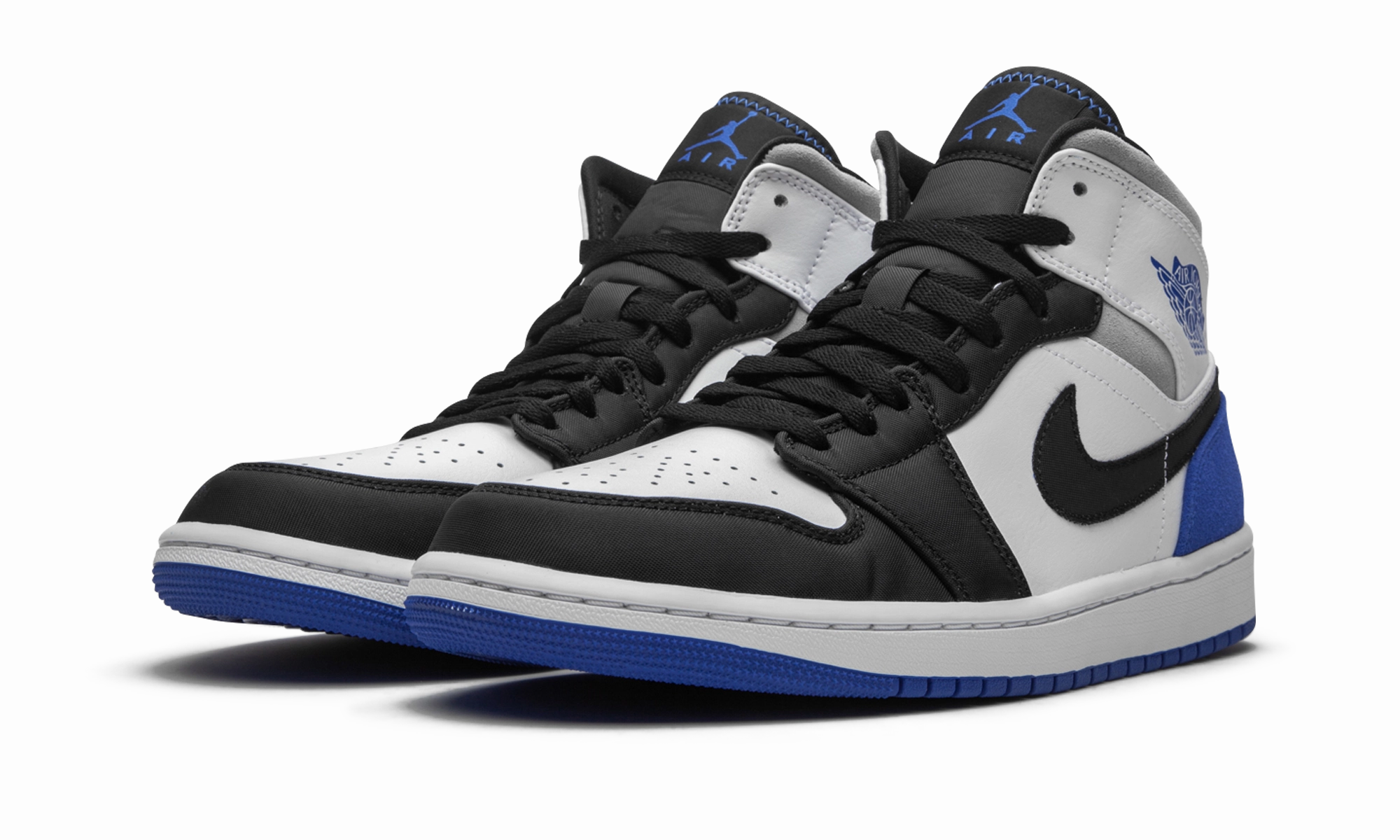 Lightweight Ease Relaxed Fit Air Jordan 1 Mid SE "Game Royal Black Toe"