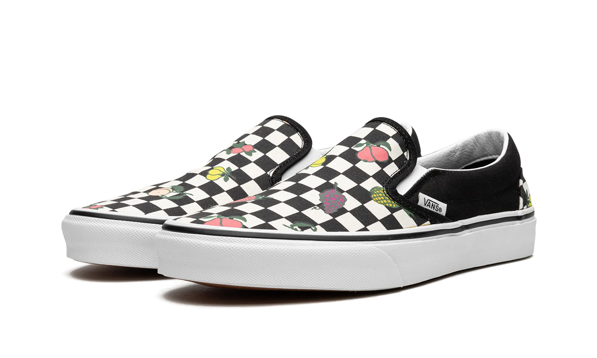 Classic Slip On "Fruit Checkerboard" Easy Fit Shoes
