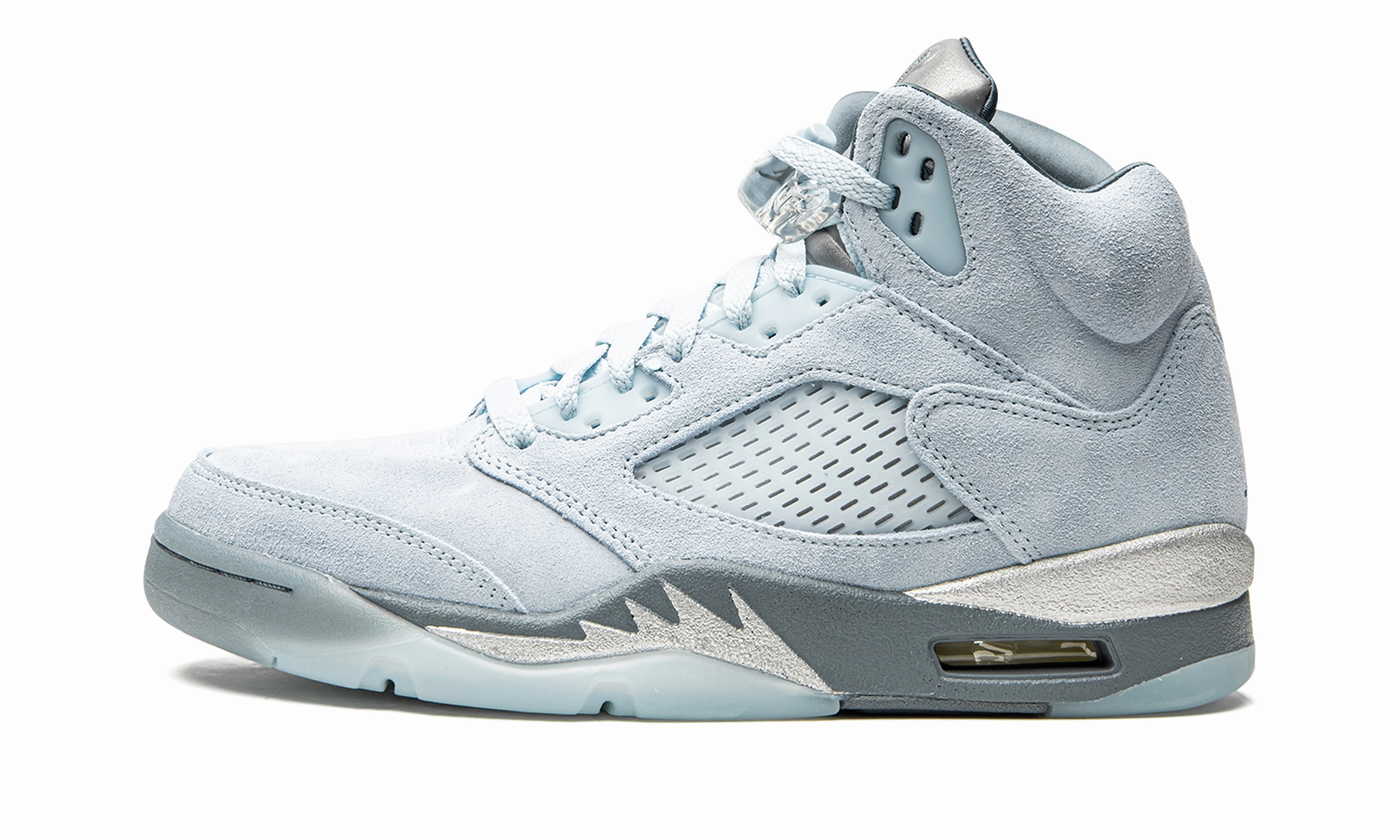 AIR JORDAN 5 RETRO WMNS "Blue Bird" rainy day running