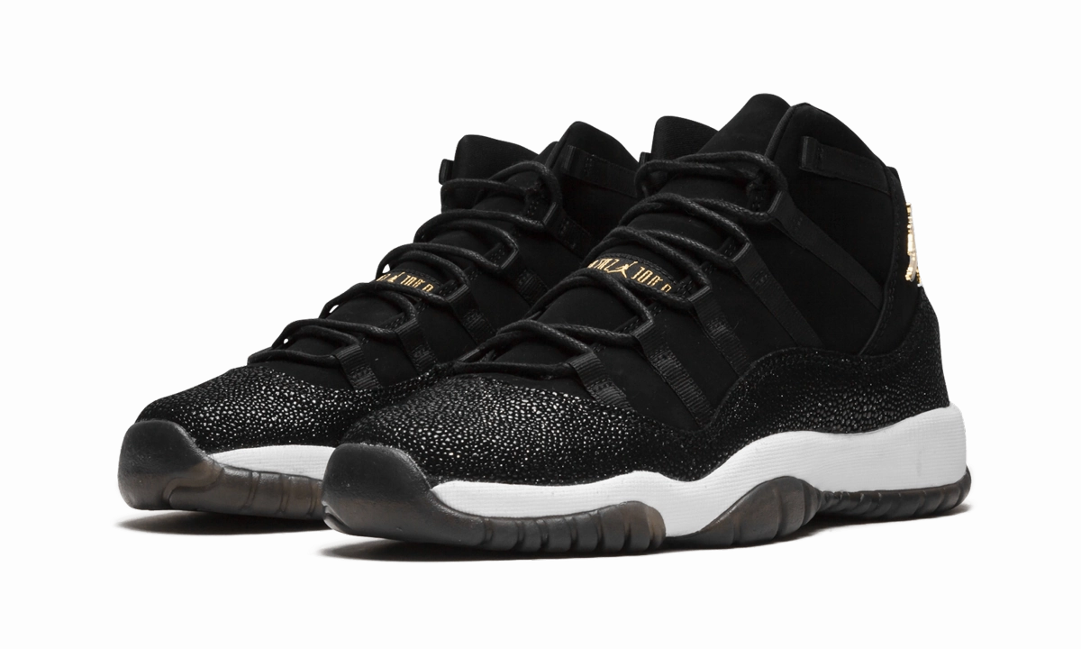UV - protected shoes daily run shoes Air Jordan 11 Retro Prem HC GS "Heiress Black Stingray"