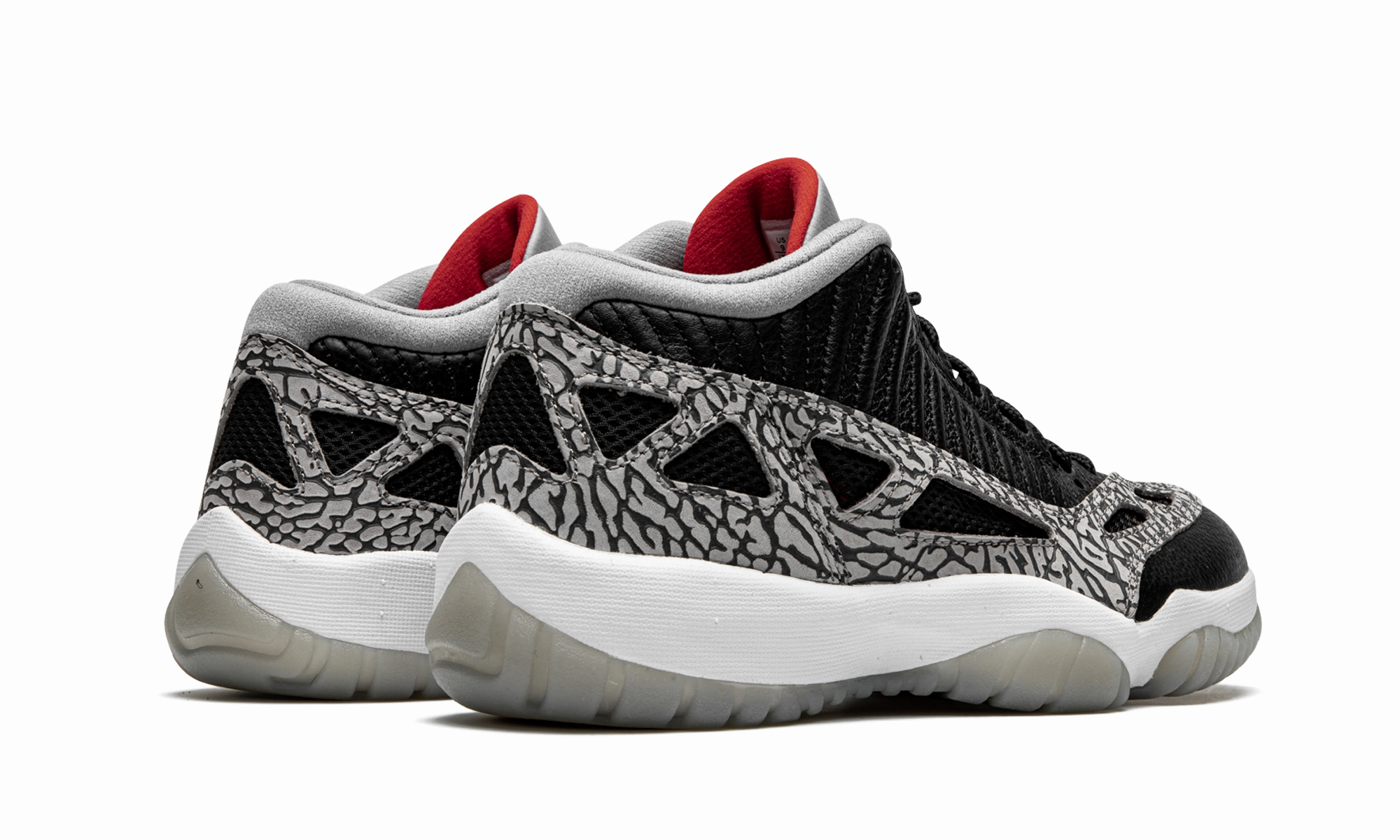 Air Jordan 11 Low IE "Black Cement" Firm midsole
