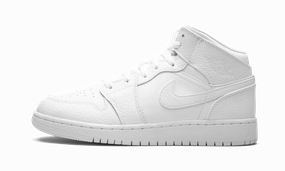 Tailored lining Air Jordan 1 Mid GS "Triple White"