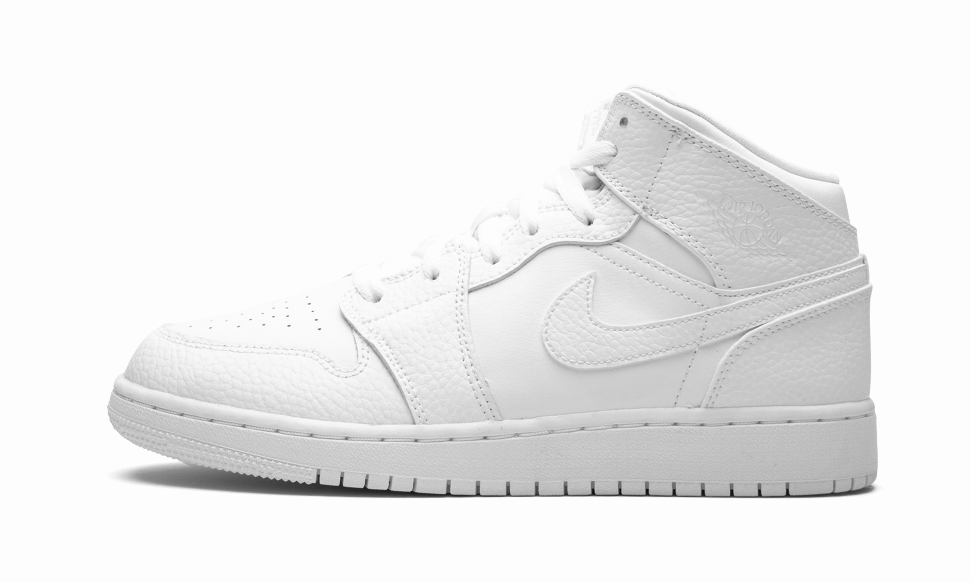 Tailored lining Air Jordan 1 Mid GS "Triple White"