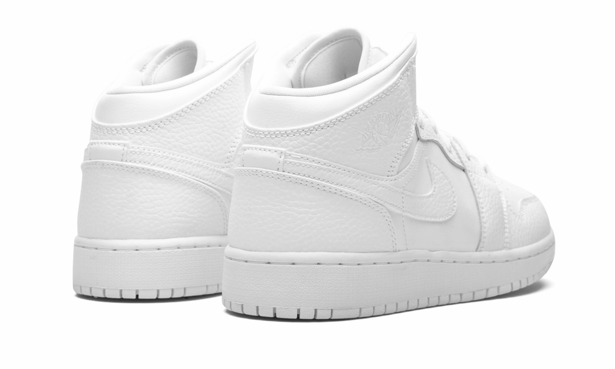 Air Jordan 1 Mid GS "Triple White" Versatile Trend