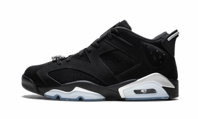 running in public tracks shoes soft shoes Air Jordan 6 Retro Low "Metallic Silver"