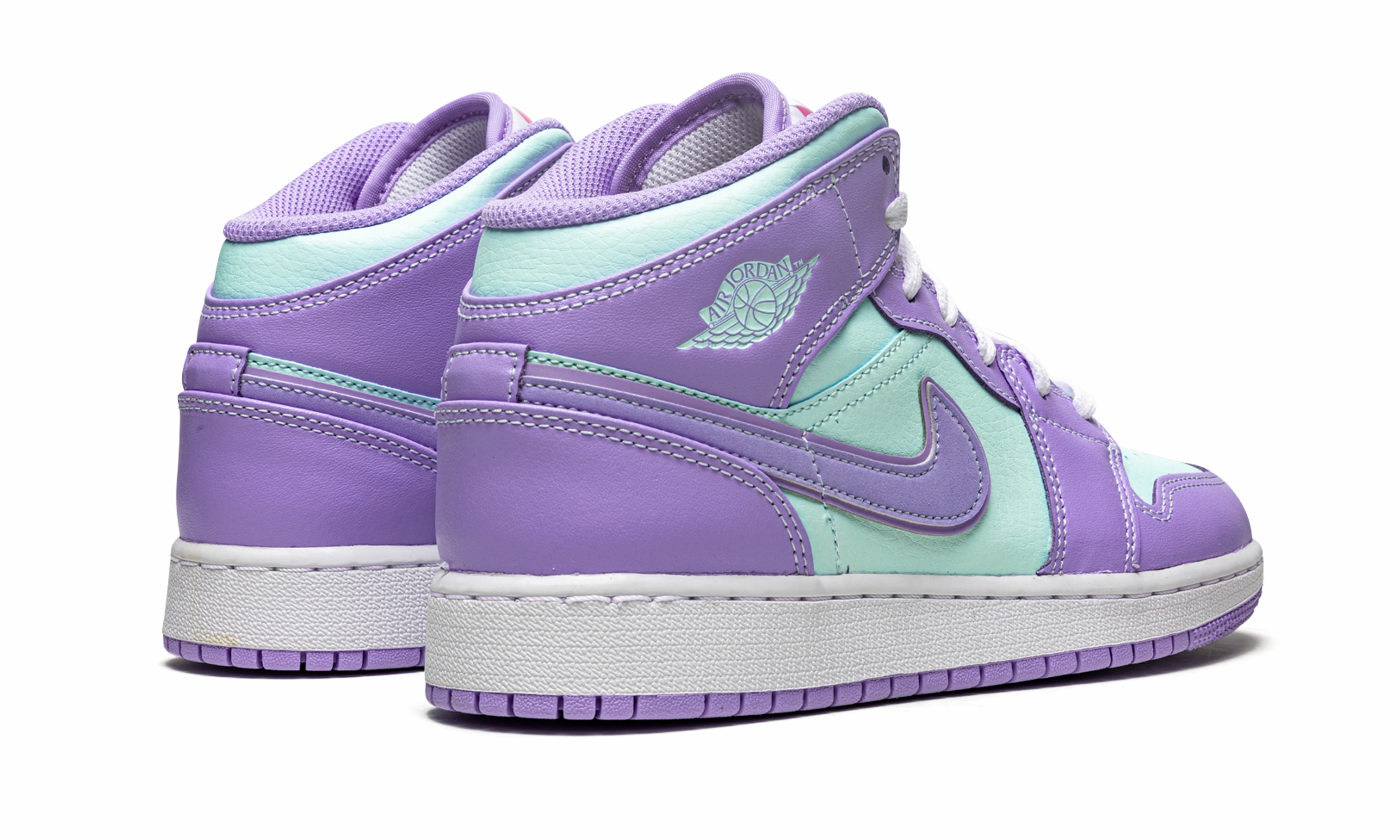 Air Jordan 1 Mid GS "Purple Pulse / Arctic Punch" Sculpted lining