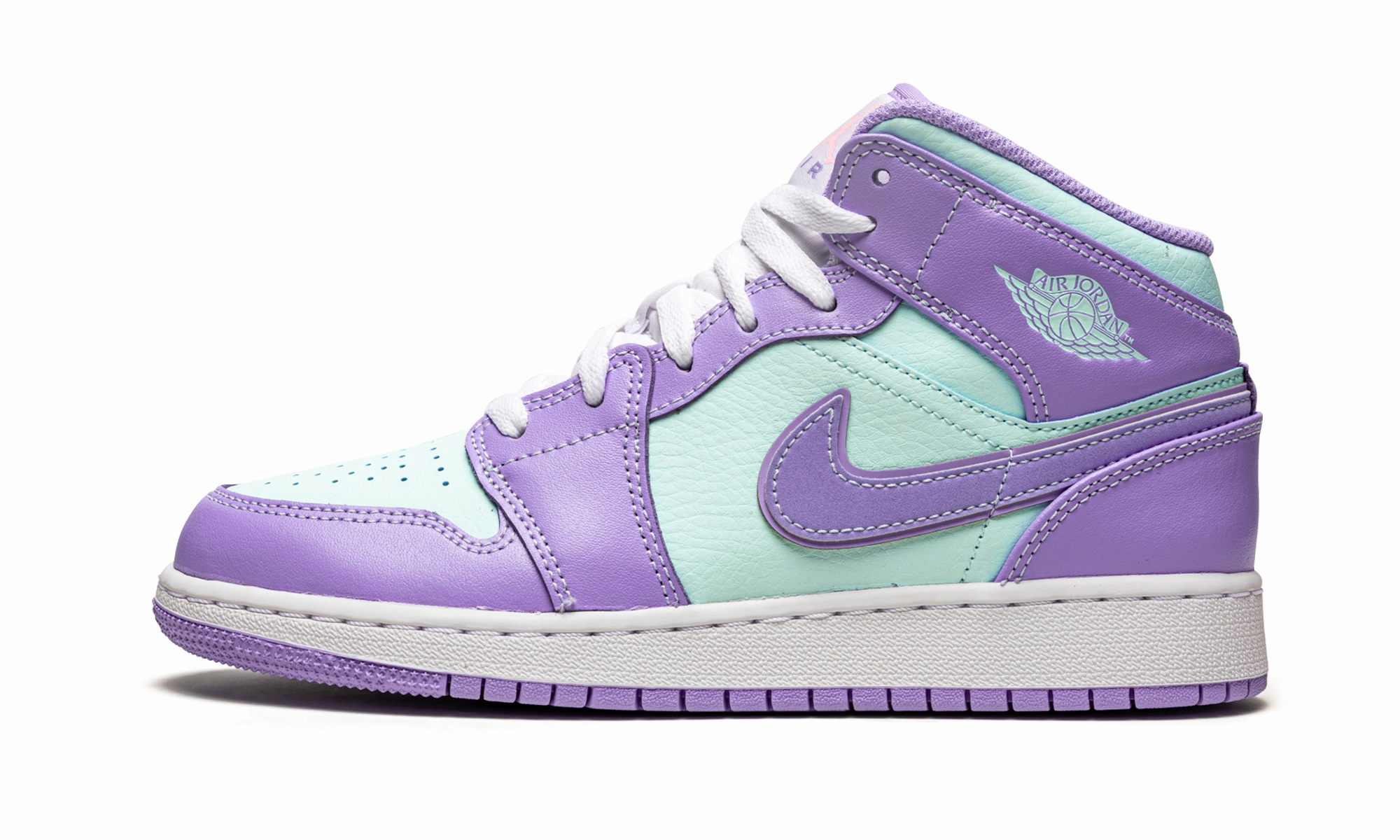 Air Jordan 1 Mid GS "Purple Pulse / Arctic Punch" Classy Touch