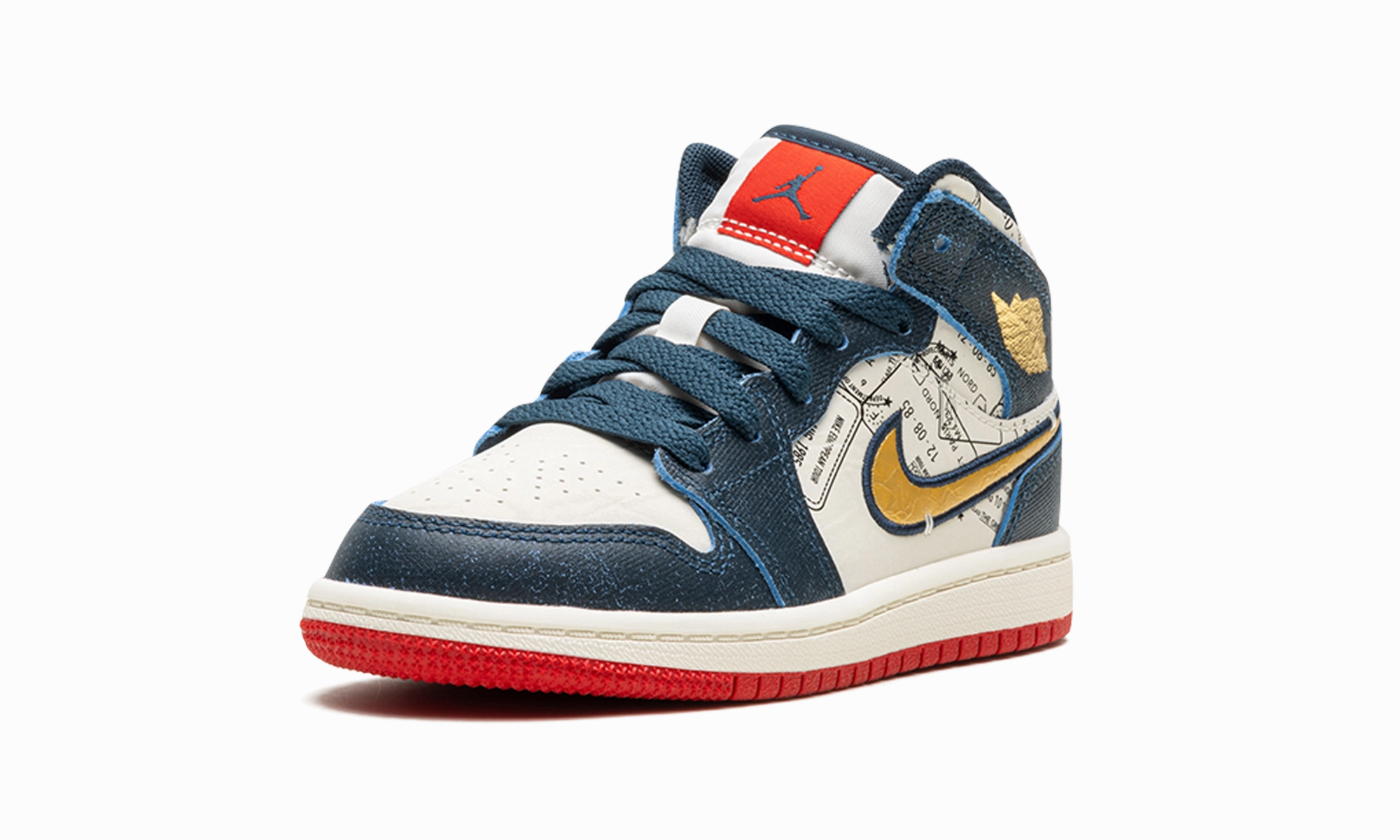 Durable Wear Air Jordan 1 Mid SE PS "Take Flight"