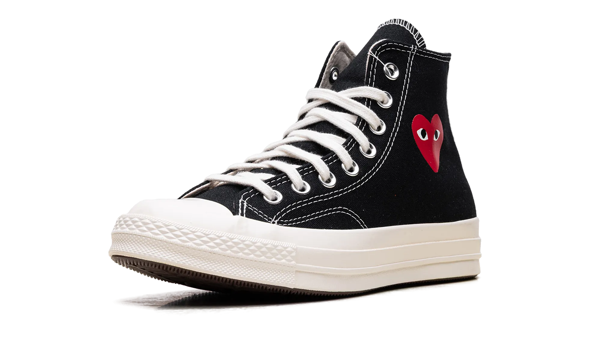 Fashion Comfort Cozy Support Chuck Taylor All Star 70 High "Comme des Garcons PLAY - Small Red Heart Black"