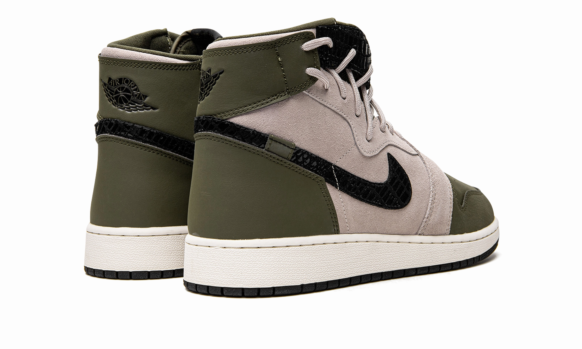 AIR JORDAN 1 REBEL XX WMNS "Olive Canvas" Soft Fabric