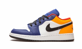 Air Jordan 1 Low GS "Royal Yellow" Sustainable Design Neutral Fit