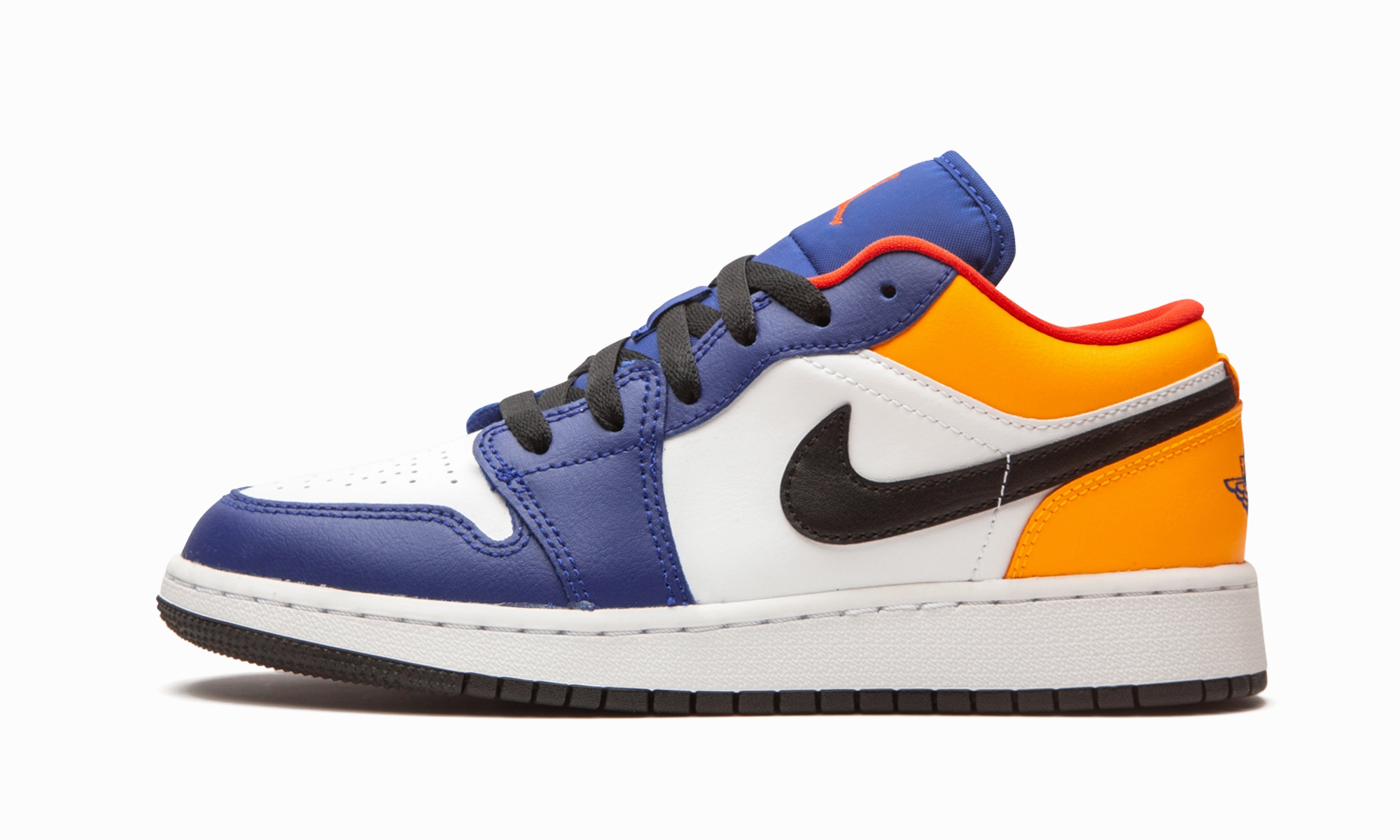 Air Jordan 1 Low GS "Royal Yellow" Sustainable Design Neutral Fit