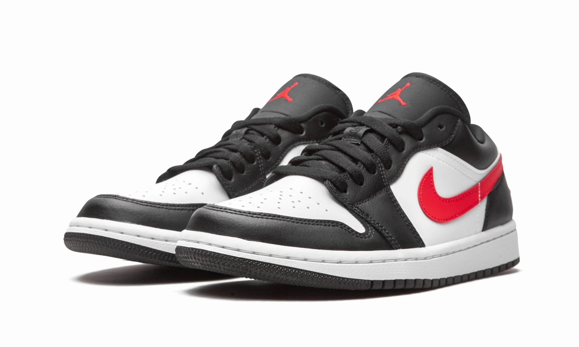 Contoured Fit Slip-resistant durability AIR JORDAN 1 LO WMNS "Siren Red / Black / White"