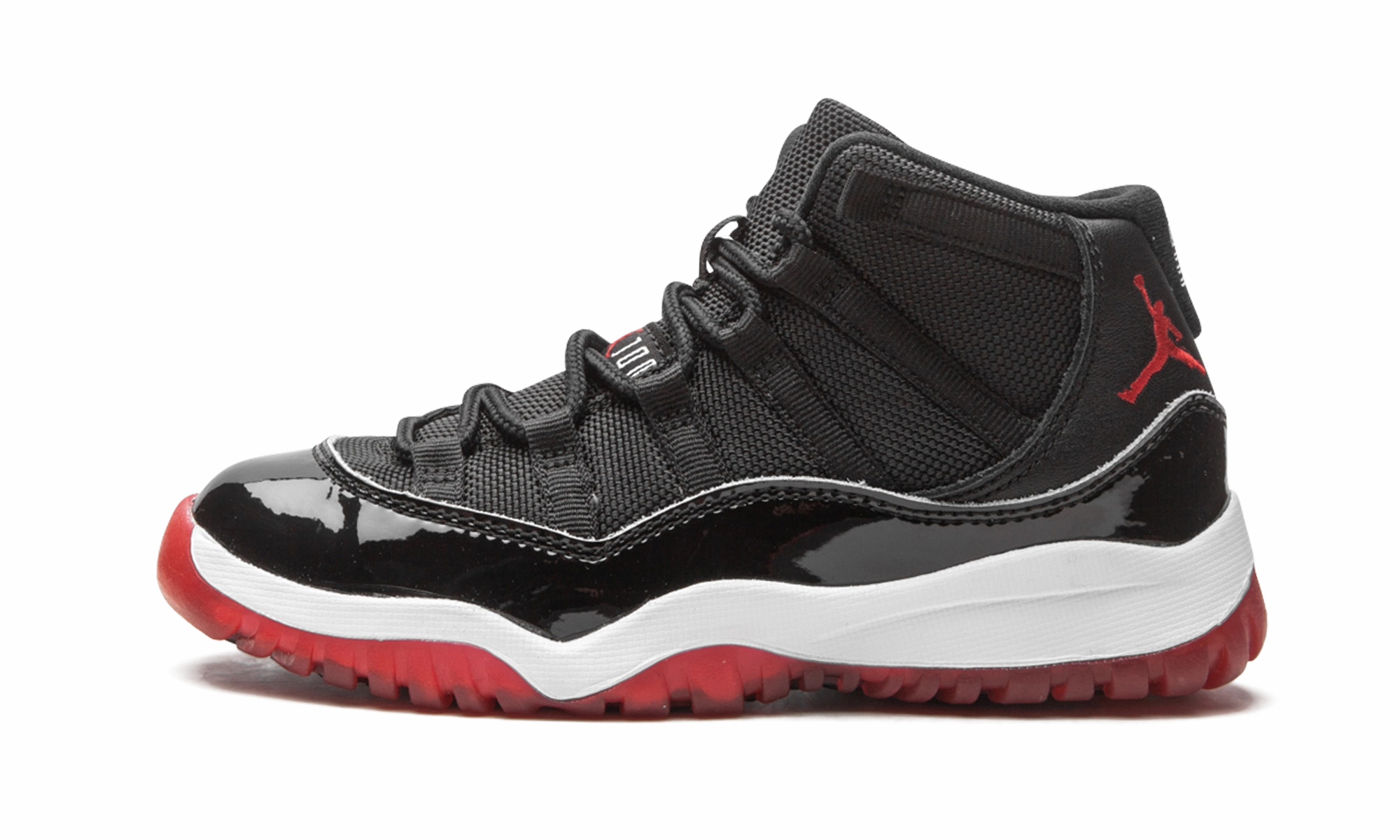 running in cross - country races shoes performance - oriented shoes Jordan 11 Retro PS "Bred"