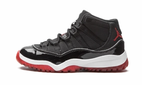 running in cross - country races shoes performance - oriented shoes Jordan 11 Retro PS "Bred"