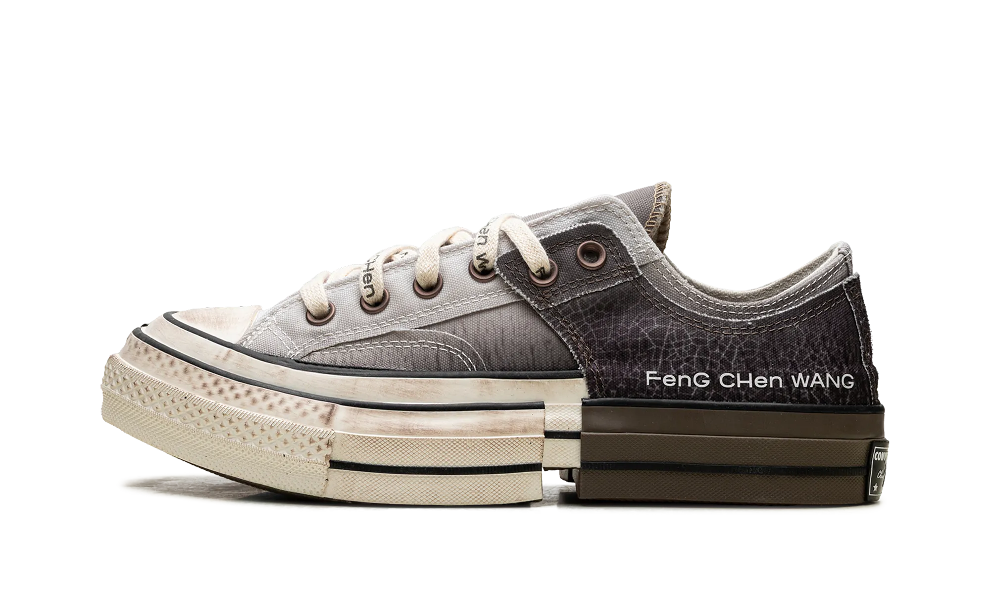 Chuck Taylor All Star 70 Ox "Feng Chen Wang - 2-in-1 Brown" Breathable mesh