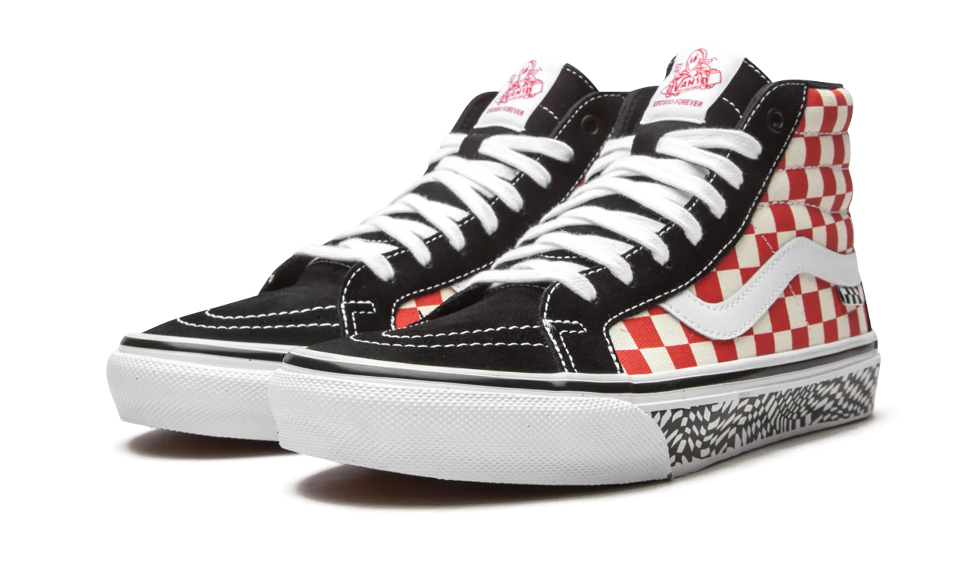 Skate Sk8-Hi Reissue "Grosso '84 - Checkerboard" Cushioned heel Timeless Look