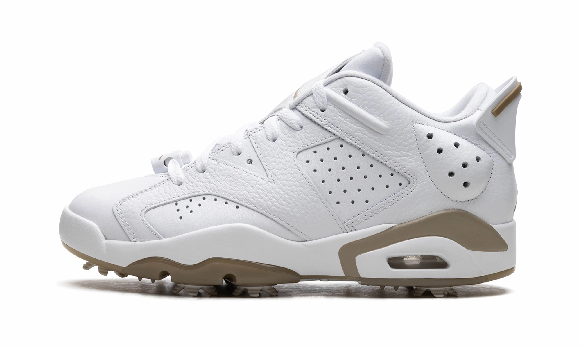 arch - support feature shoes Air Jordan 6 Low Golf "White Khaki"