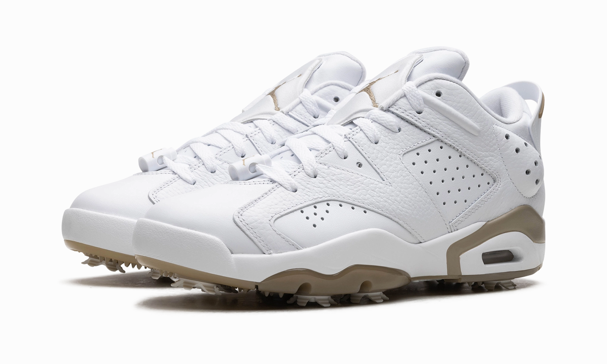 Air Jordan 6 Low Golf "White Khaki" multi - density sole shoes