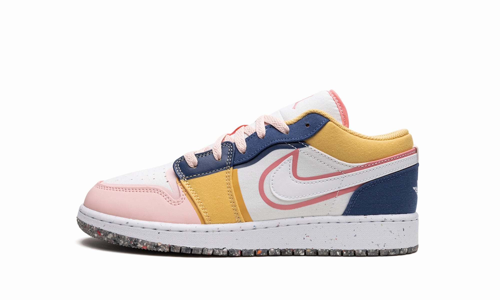 Padded Support Air Jordan 1 Low SE GS "Multicolor Canvas"