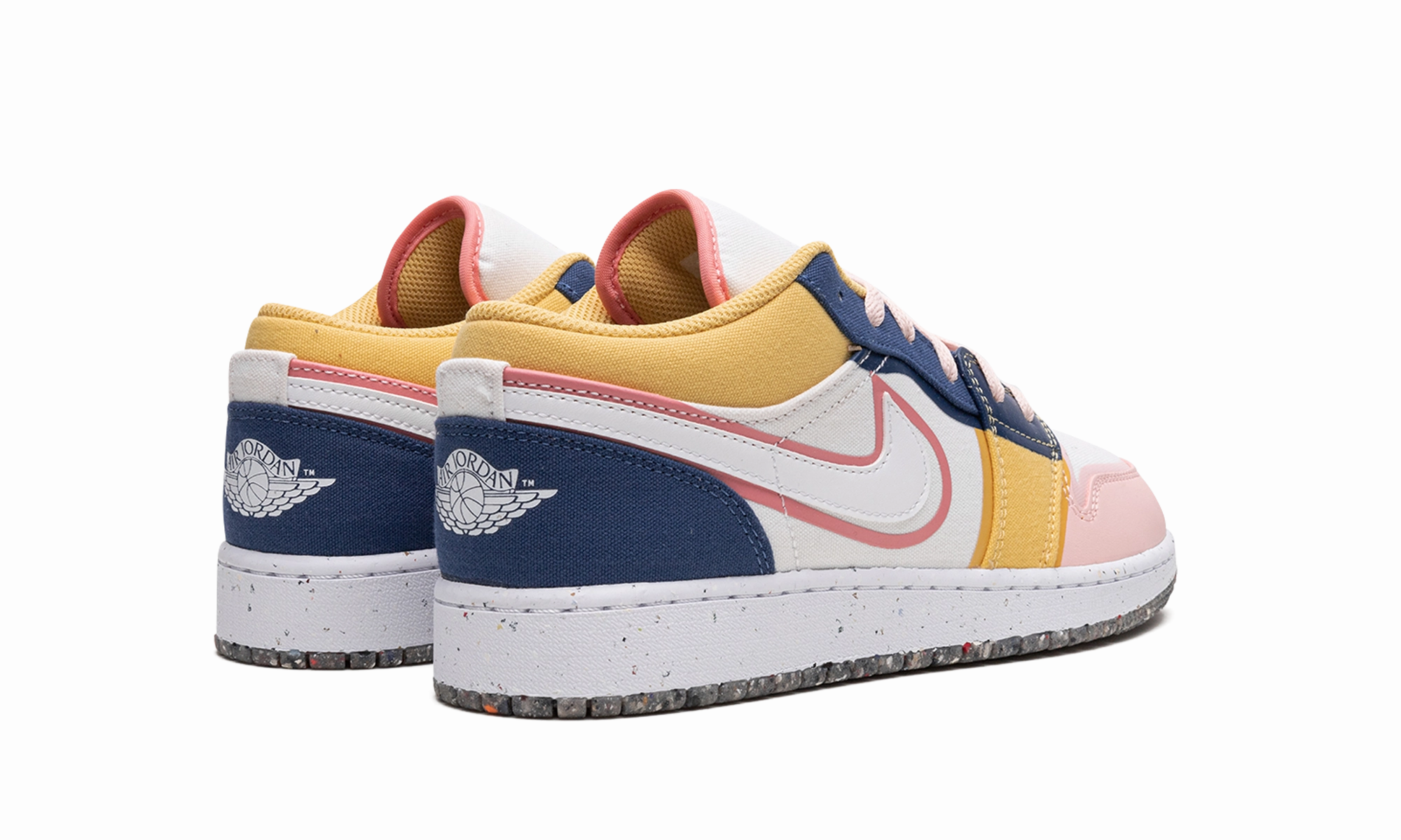 Air Jordan 1 Low SE GS "Multicolor Canvas" Athletic Aesthetic