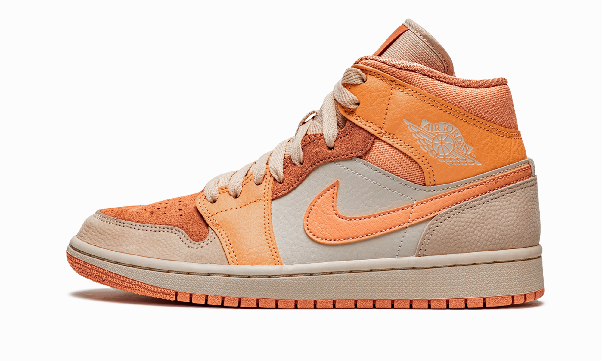Running Vibe All-around traction AIR JORDAN 1 MID WMNS "Apricot"