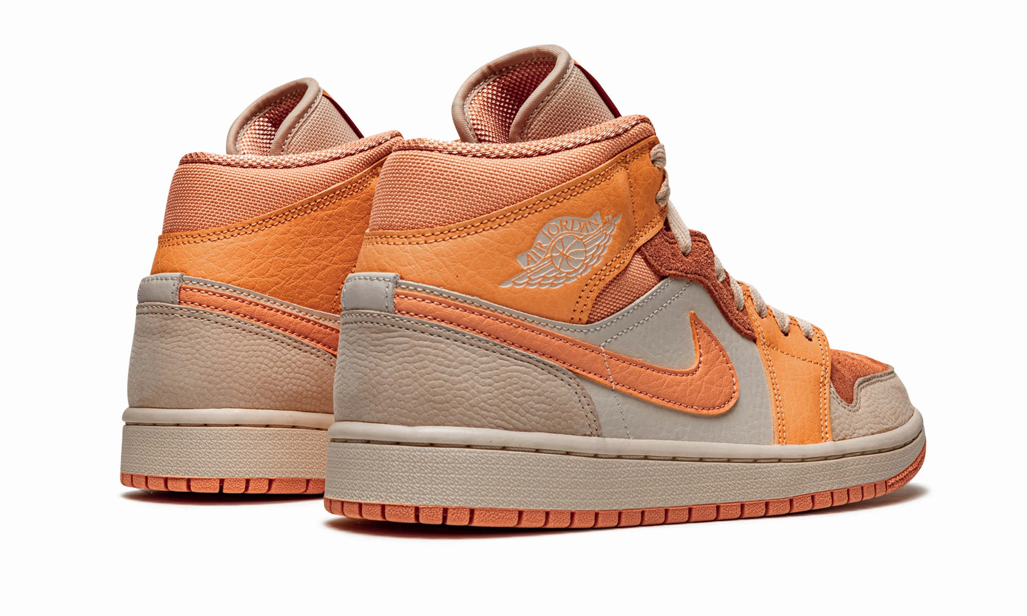 AIR JORDAN 1 MID WMNS "Apricot" All-weather shock absorption