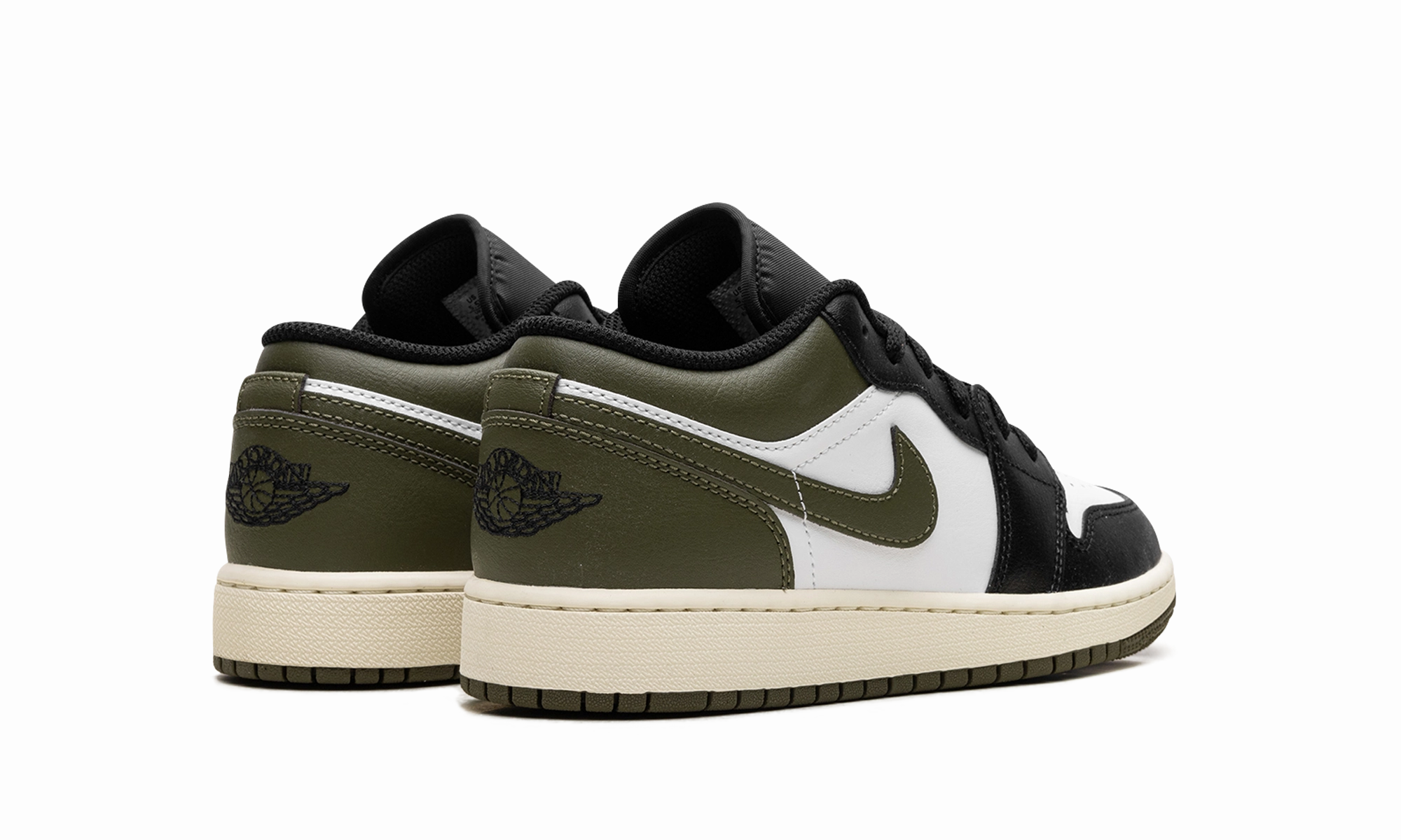 Fresh Look Jordan 1 Low GS "Black Toe Medium Olive"