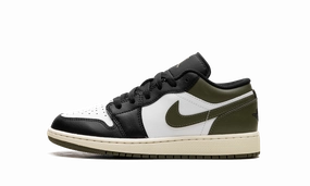 Vibrant Look Jordan 1 Low GS "Black Toe Medium Olive"