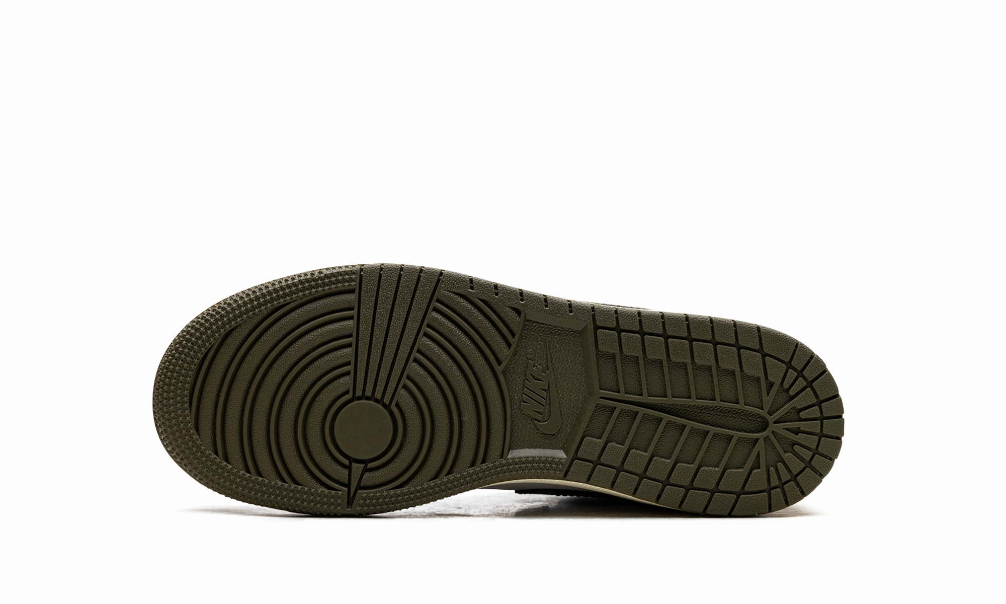 Jordan 1 Low GS "Black Toe Medium Olive" Slim stability All-purpose fit