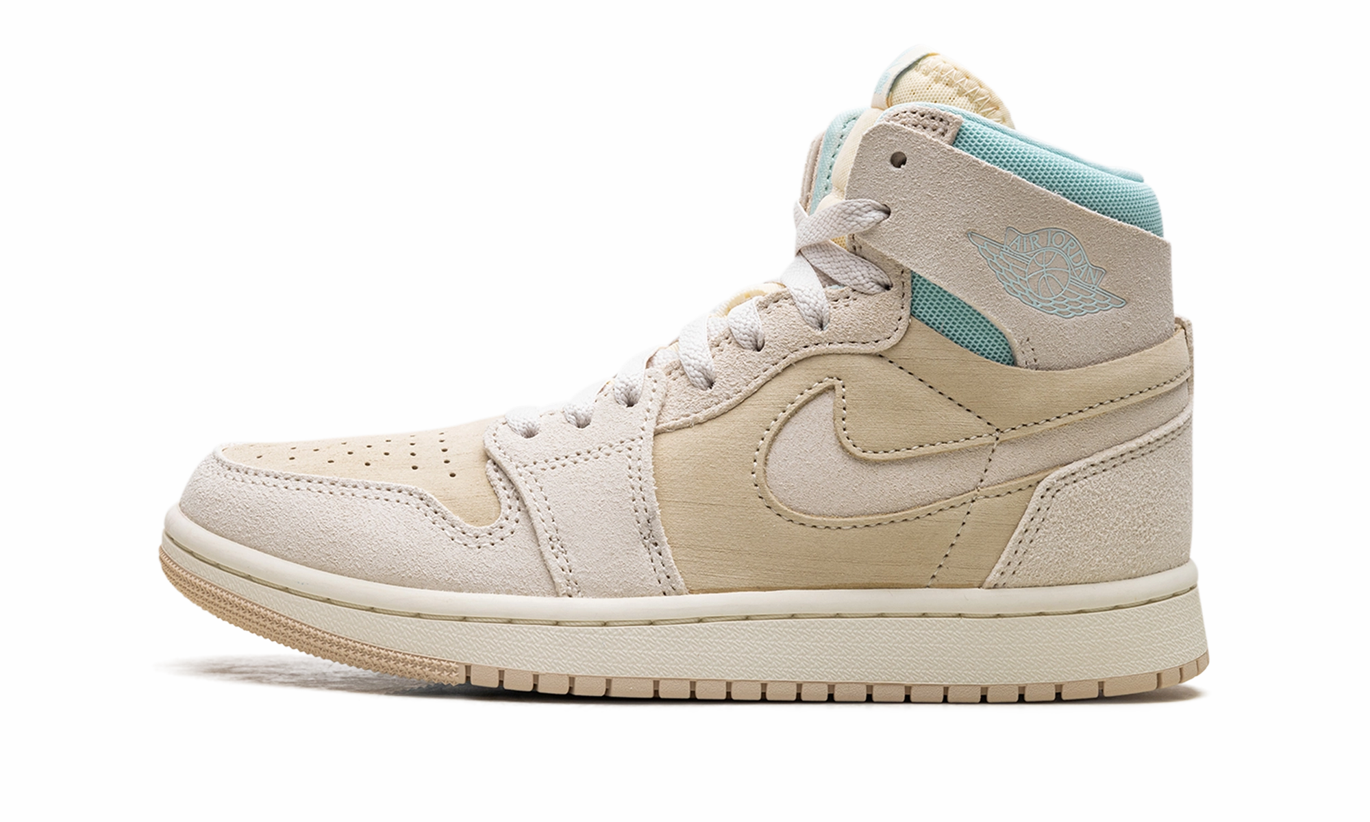 Air Jordan 1 WMNS "Coconut Milk / Light Dew" Outdoor Adventure Impact-absorbing durability