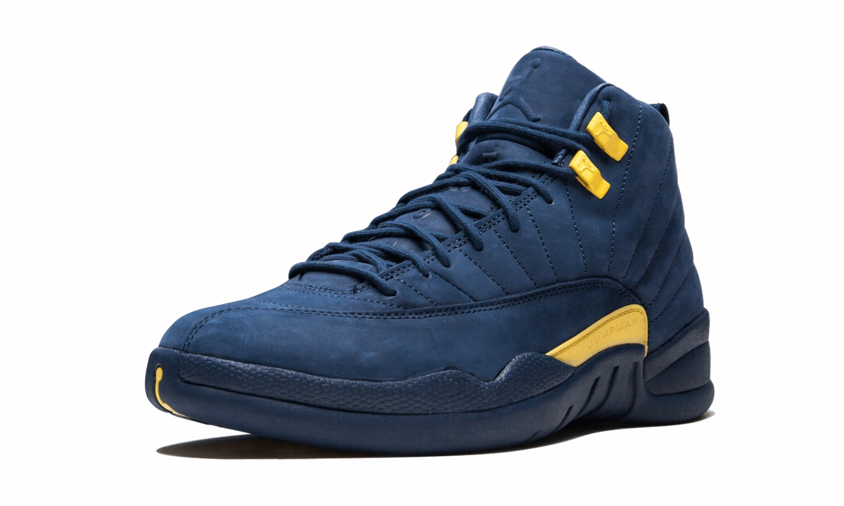 Air Jordan 12 Retro "Michigan" foot - cushioning running shoes