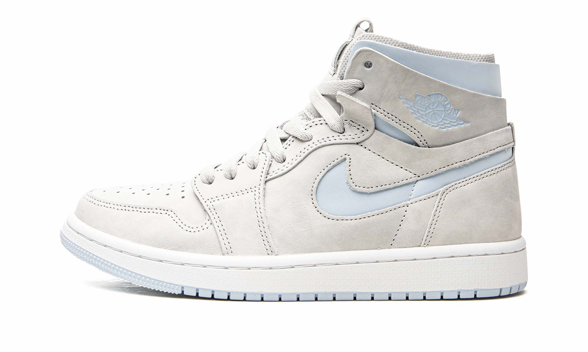 AIR JORDAN 1 HIGH ZOOM CM WMNS "Grey Fog" Built-in silhouette Secure fit