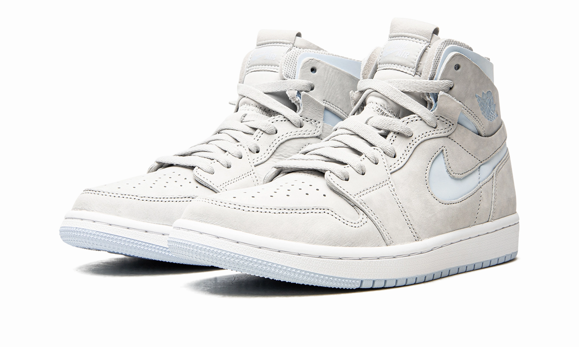 AIR JORDAN 1 HIGH ZOOM CM WMNS "Grey Fog" Lace Closure