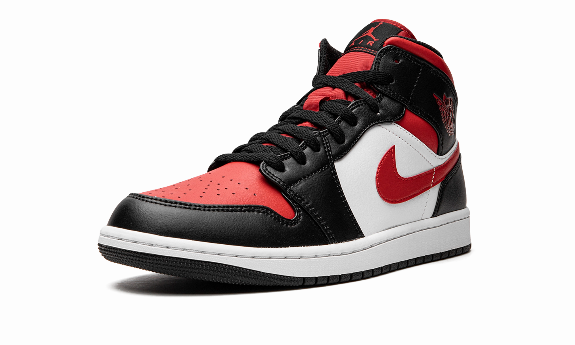 Versatile Style Air Jordan 1 Mid "Bred Toe"