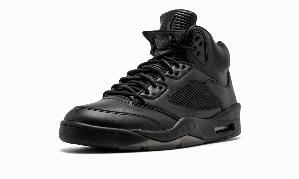 limited - edition shoes noiseless - movement - stealth shoes Air Jordan 5 Retro Prem "Black"