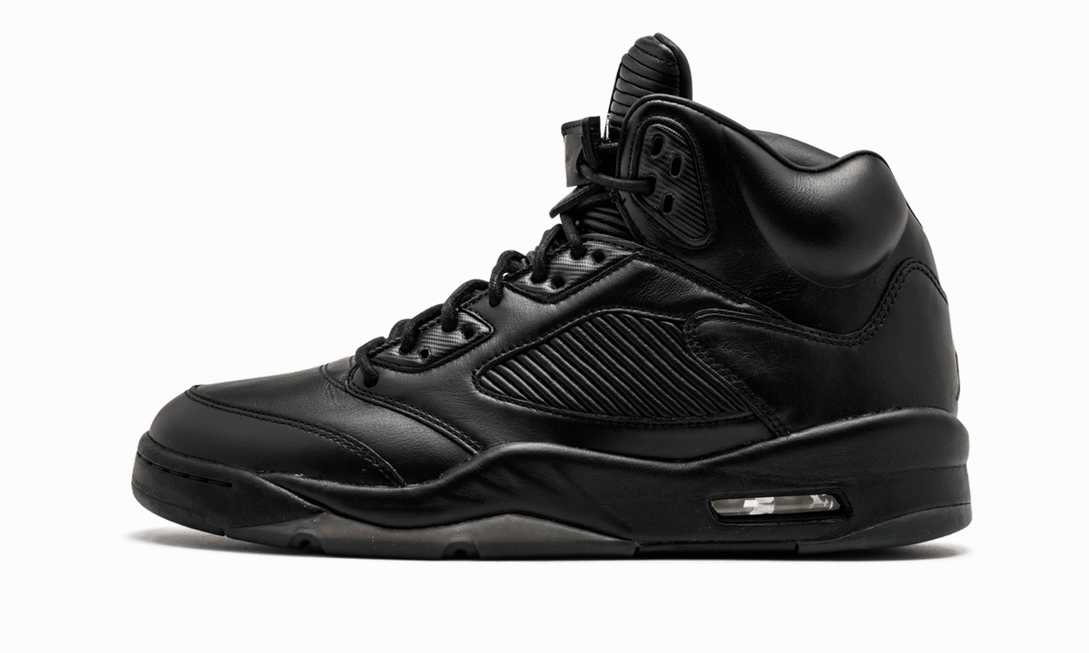 high - performance running option Heel lock Air Jordan 5 Retro Prem "Black"