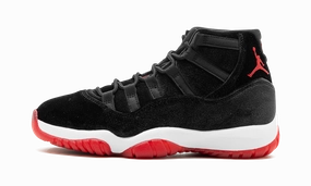 Air Jordan 11 WMNS "Bred Velvet" synthetic durability running with a gum rubber outsole