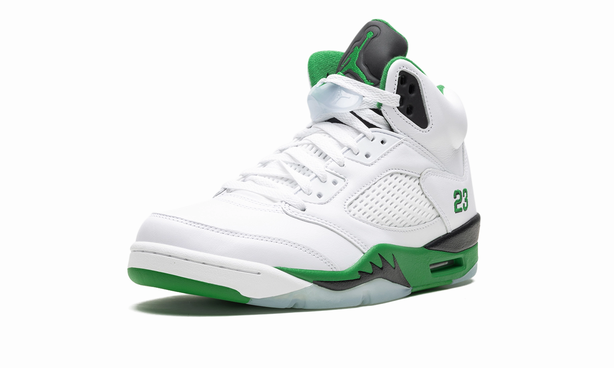 Smooth Surface AIR JORDAN 5 WMNS "Lucky Green"
