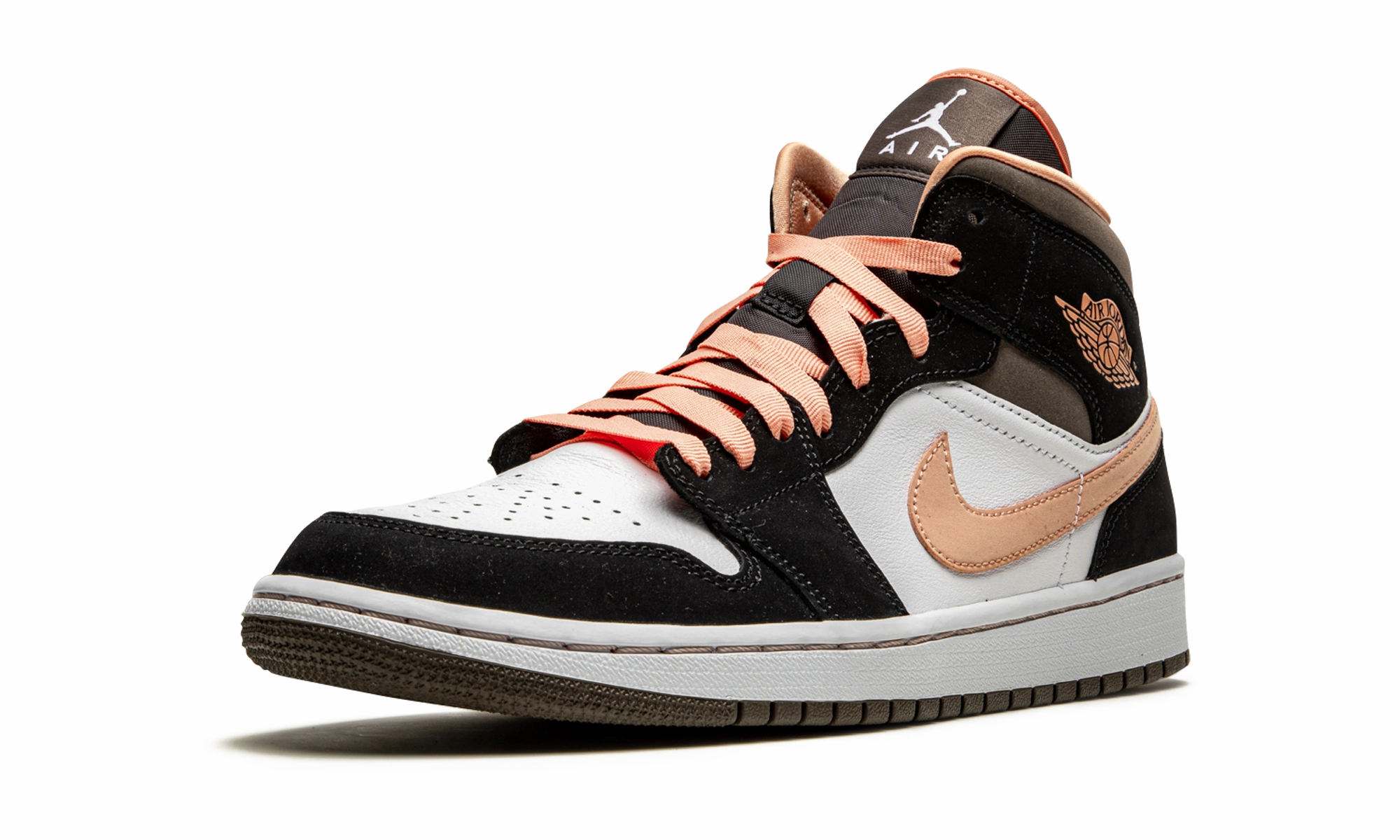 AIR JORDAN 1 MID SE WMNS "Peach Mocha" Step Smart Lightweight durability
