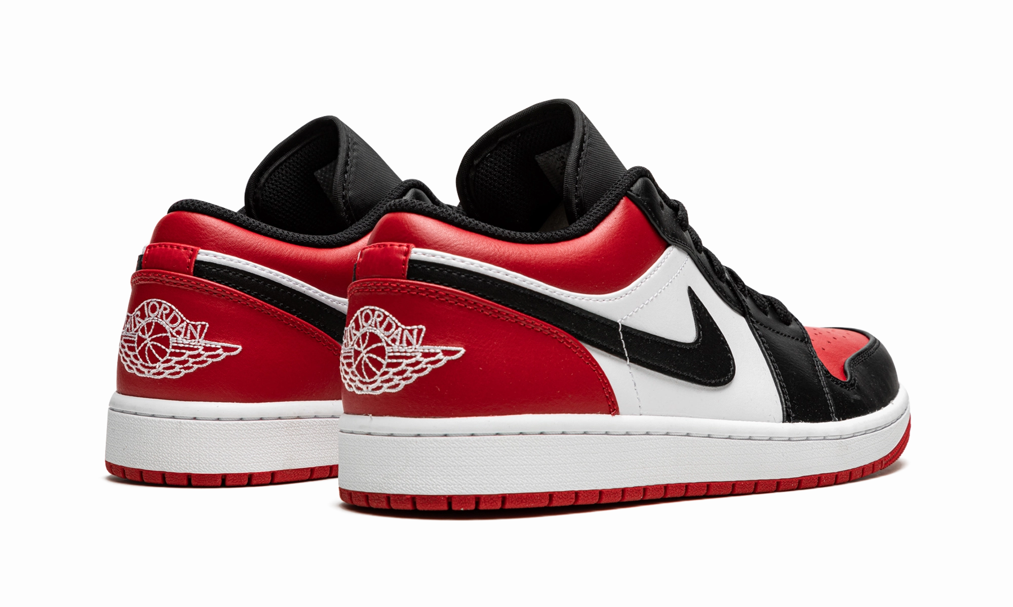 Air Jordan 1 Low "Bred Toe" Soft Fabric Functional Edge
