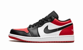 Air Jordan 1 Low "Bred Toe" Breathable Lining Stability Focus