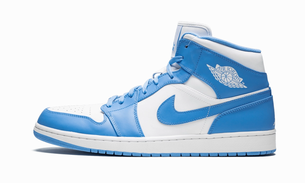 Stitched Detailing Air Jordan 1 Mid "UNC JORDAN 1"