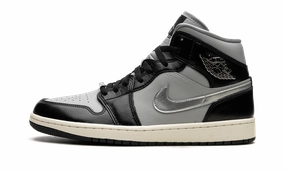 Light Weight Street Flex AIR JORDAN 1 MID SE WMNS "Black Chrome"