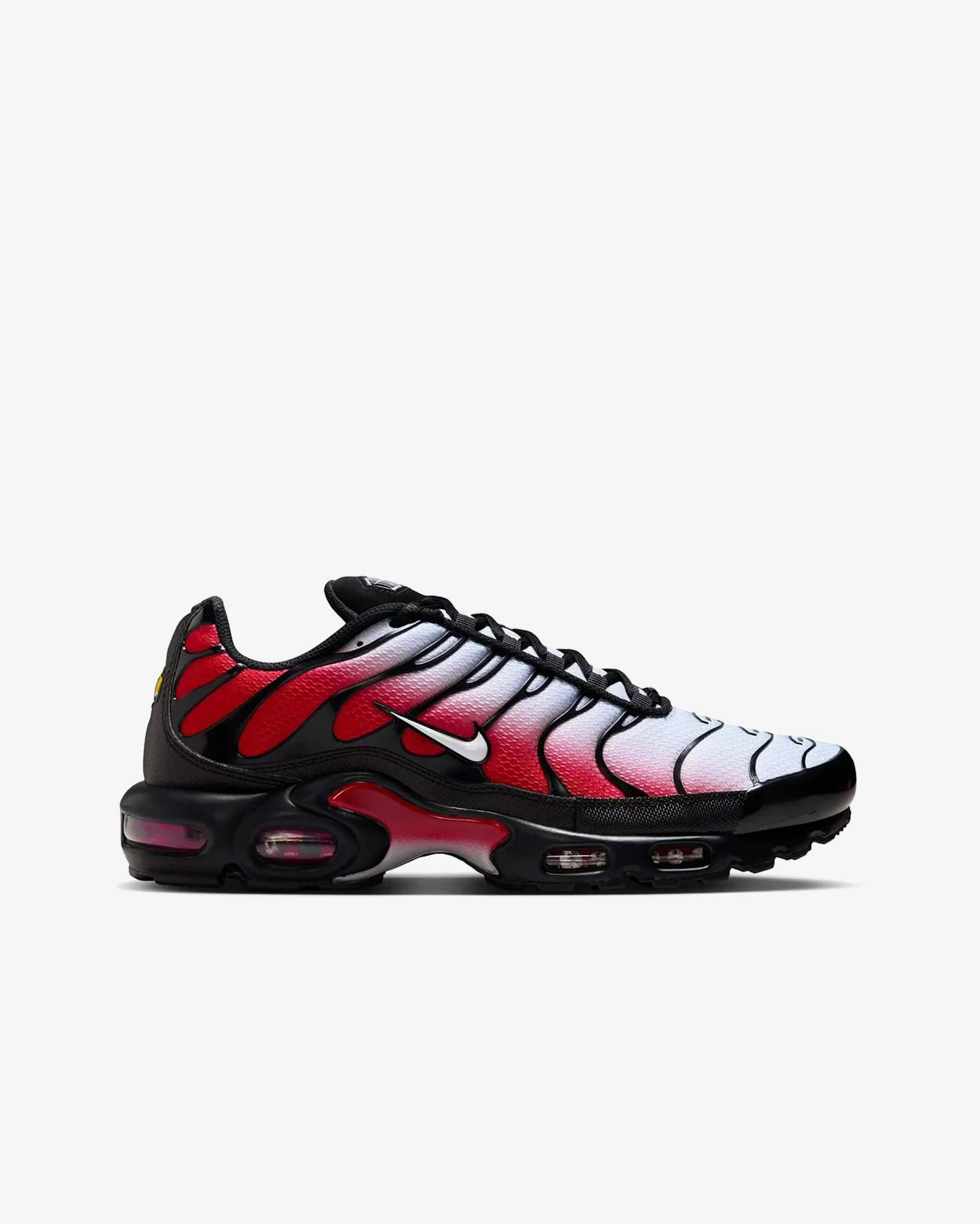 Nike Air Max Plus Pure Platinum University Red Black White cross - training shoe versatility trail shoes