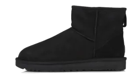UGG Classic Mini II Boot Black Fringe Play