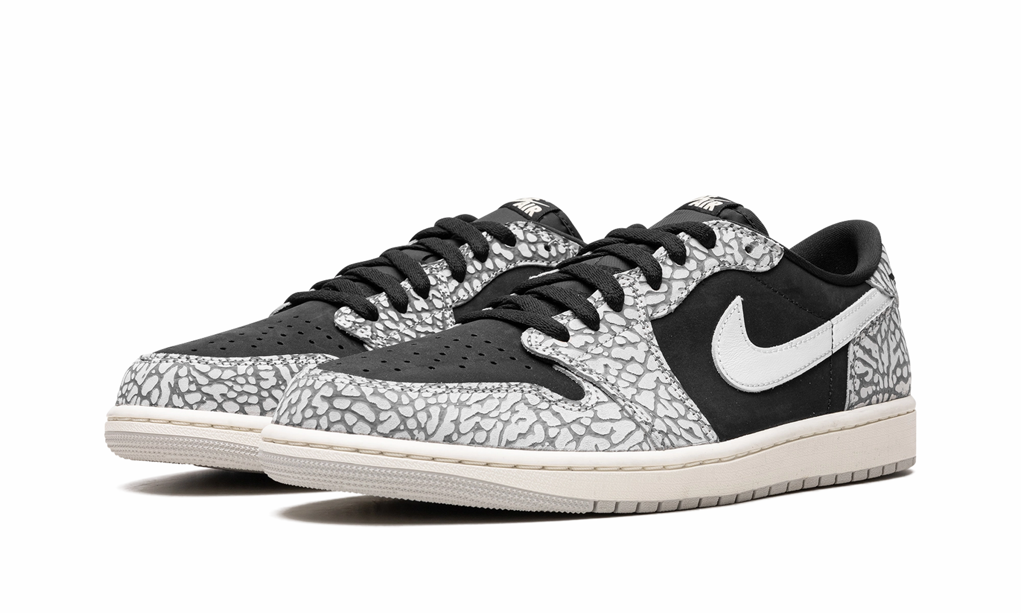 Air Jordan 1 Low "Black Elephant" Layered Support