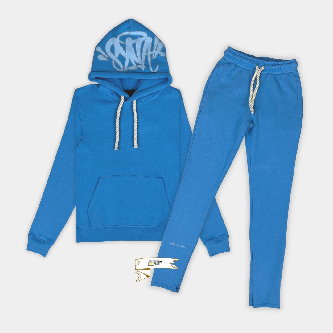 Syna Logo Tracksuit - Blue Eco conscious Sports Driven