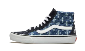 morning run Dog Hike Sk8-Hi "Supreme Hole Punch Denim - Blue"